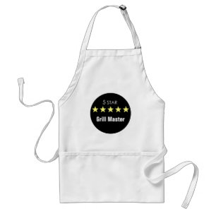 Tablier Personnalisé 5 Étoiles Papa Chef Cuisine BBQ Cadea