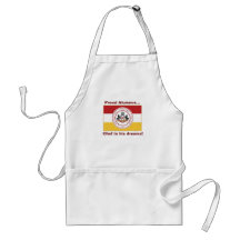 * PERSONNALISÉ - Apron "Fière Alumnus" avec drapea