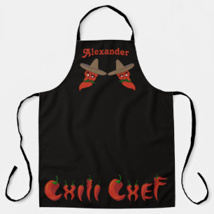 Tablier Personnalisé Chef Long Chilli