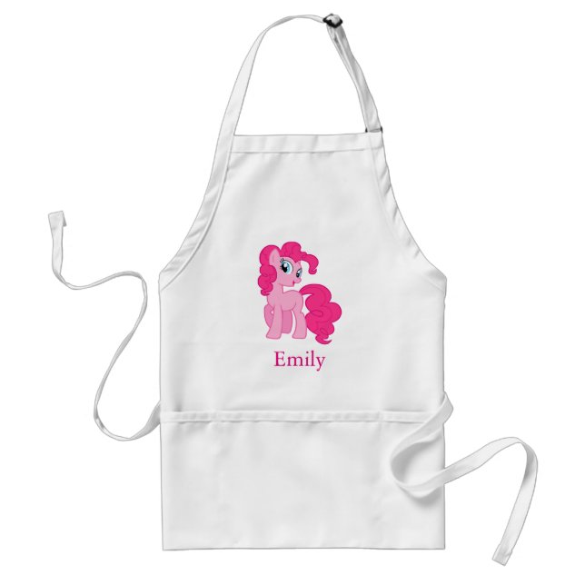Tablier Personnalisé Cute Rose Unicorne Pony (Devant)
