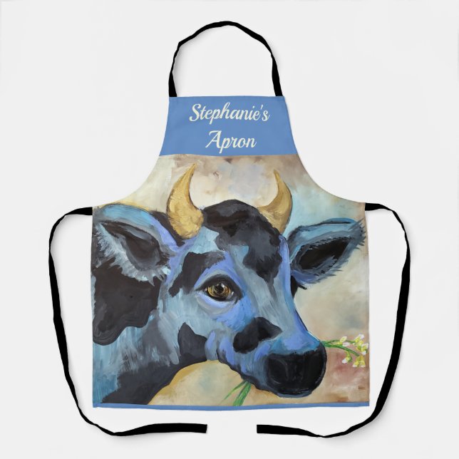 Tablier personnalisé de vache (Recto)