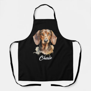 Tablier personnalisé drôle de visage de chien   Ma
