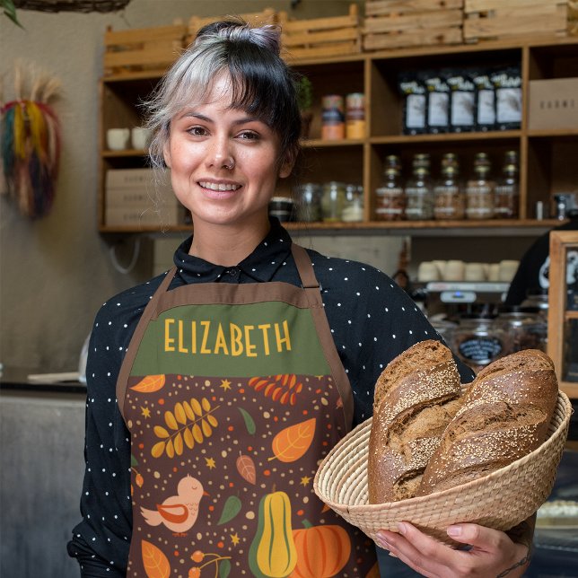Tablier personnalisé du chef d'automne (Créateur téléchargé)