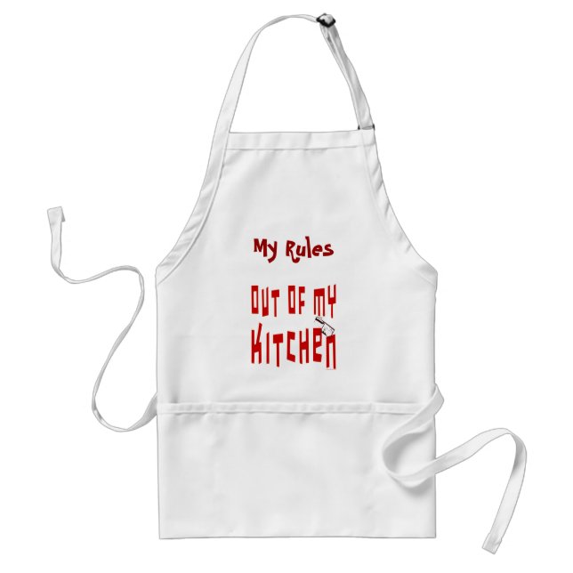 Tablier personnalisé hors de ma cuisine (Devant)