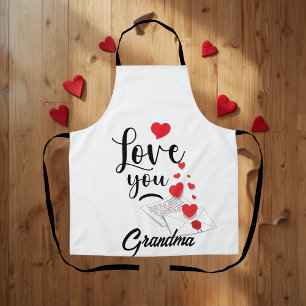 Tablier personnalisé Love You