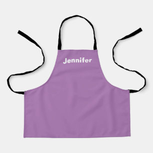 Tablier Personnalisé Nom personnalisé Solide couleur viole