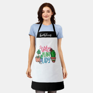 Tablier Personnalisé Plante fou Lady Aprons #mere