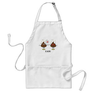 Tablier Personnalisé Poop Emoji Love Couple