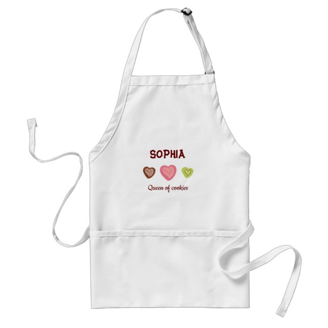 Tablier personnalisé pour Chef pâtissier / Cookie  (Devant)