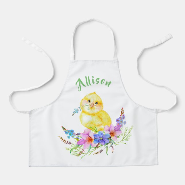 Tablier personnalisé pour petits enfants en pousse (Recto)