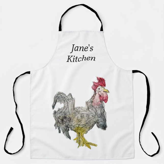 Tablier personnalisé Rockin Rooster (Recto)