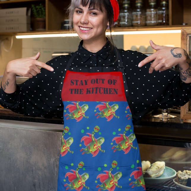 Tablier Personnalisé Super Pickleman (Mom's the Boss!)