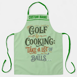 Tablier personnalisé sur le thème de golf - Cadeau