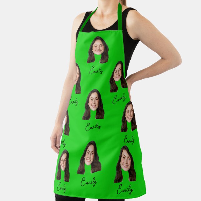 Tablier Personnalisé Visage Chef Cuisine Drôle Cadeau Drôl (Insitu)