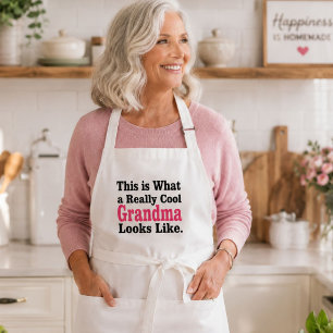 Tablier Personnalisé Vraiment Cool Grand-mère Ress