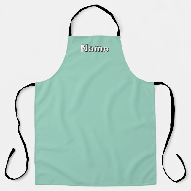 Tablier Personnaliser Café Café Boutique Aqua (Recto)