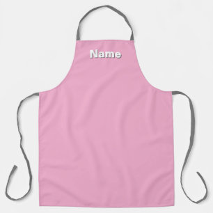 Tablier Personnaliser Café Salon de Thé Rose Pastel