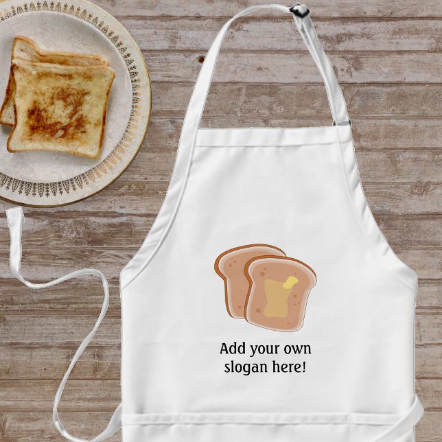 Tablier Personnaliser de ce graphique Toast Beurré (Créateur téléchargé)