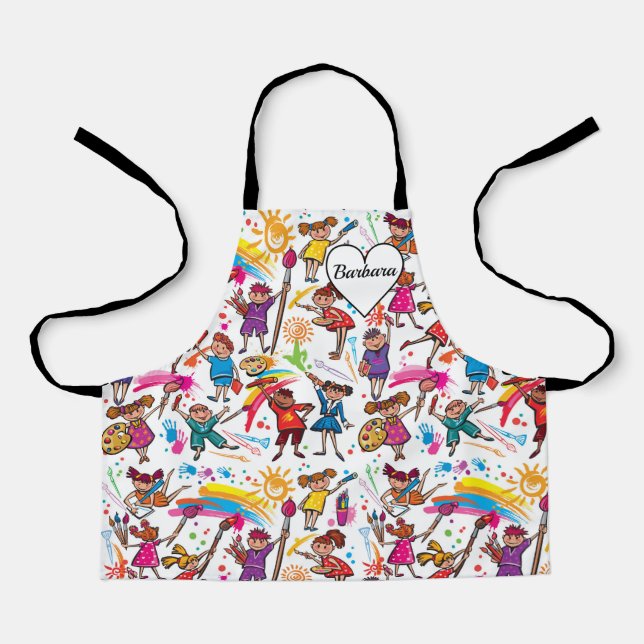 Tablier Personnaliser de l'artiste enfant (Recto)
