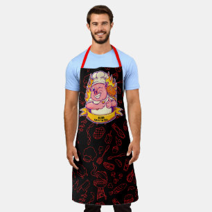 Tablier Personnaliser Funny Barbecue Chef porc grillades d