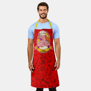 Tablier Personnaliser Funny Barbecue Chef porc grillades d