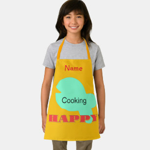 Tablier Personnaliser la Cuisine Joyeux enfants Jaune sole