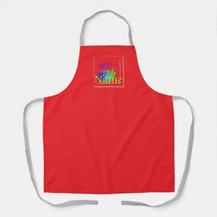 Tablier Personnaliser le pot de café rouge