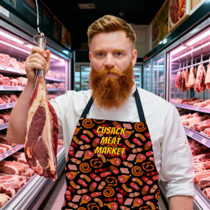 Tablier Personnaliser l'entreprise de marché de boucherie