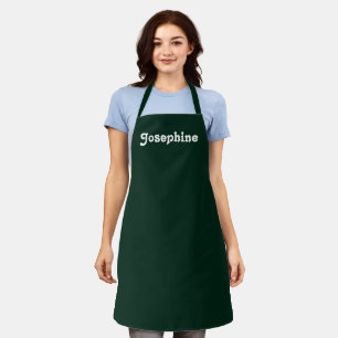 Tablier Personnaliser personnalisation NOM monogramme vert