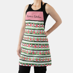 Tablier Personnaliser Watermelon rose blanc noir