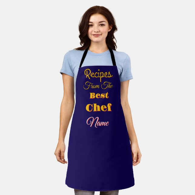 Tablier Personnalisez Les Recettes Du Meilleur Chef Dk Blu (Porté)