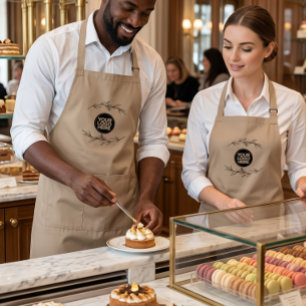 Tablier Personnel de l'employé du logo de l'entreprise su