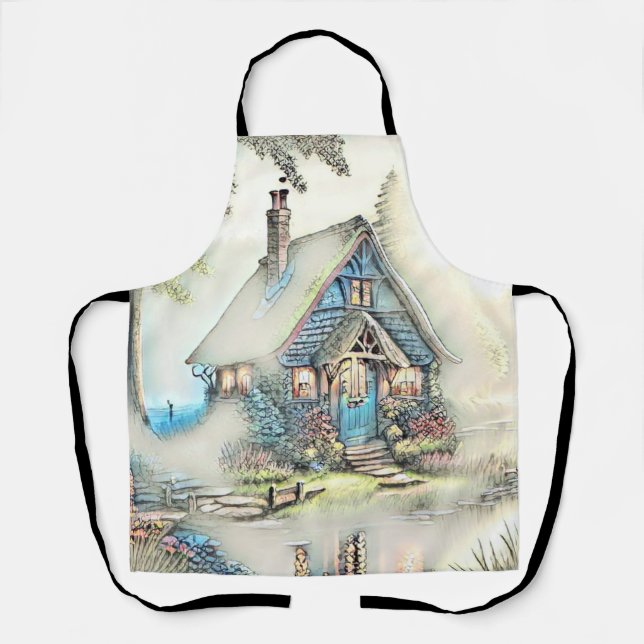 Tablier Petit Cottage Dans Les Bois - Enchantant Escape (Recto)