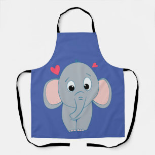 Tablier Petit éléphant mignon