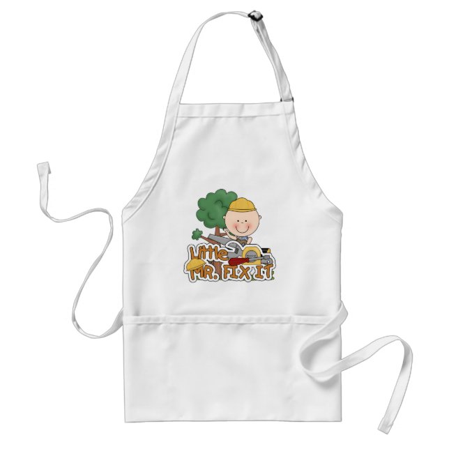Tablier Petit M. Fix It - a vu des T-shirts et des cadeaux (Devant)