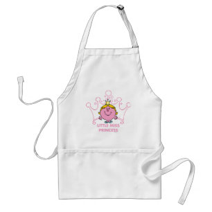 Tablier Petite Mlle Princesse   Couronne rose à cinq point