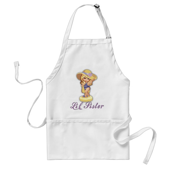 Tablier Petite soeur de la plage (Devant)
