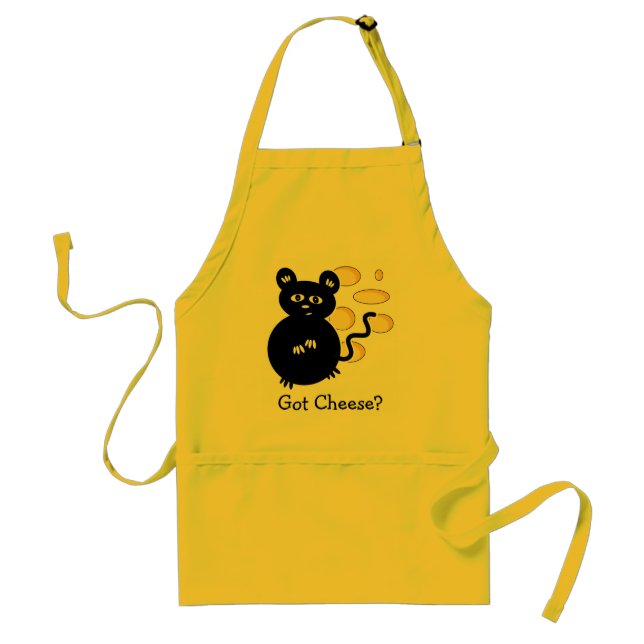 Tablier Petite souris avec la fondue de fromage suisse (Devant)