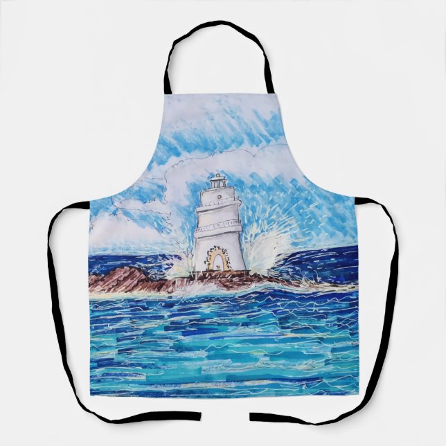 Tablier Phare en bleu (Recto)