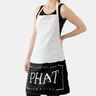 Tablier PHAT chaud et tentant noir et blanc