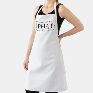 Tablier PHAT chaud et tentant noir et blanc