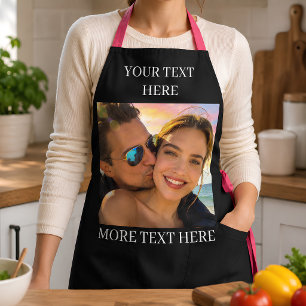Tablier Photo et texte personnalisés