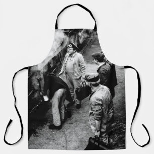 TABLIER PHOTO GRAYSCALE D'HOMMES À BESOIN DU TRAIN 60163