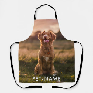 Tablier Photo personnalisée avec le nom de votre chien sur