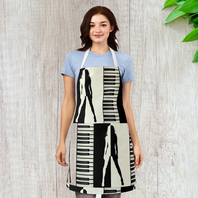Tablier Piano Woman (Créateur téléchargé)