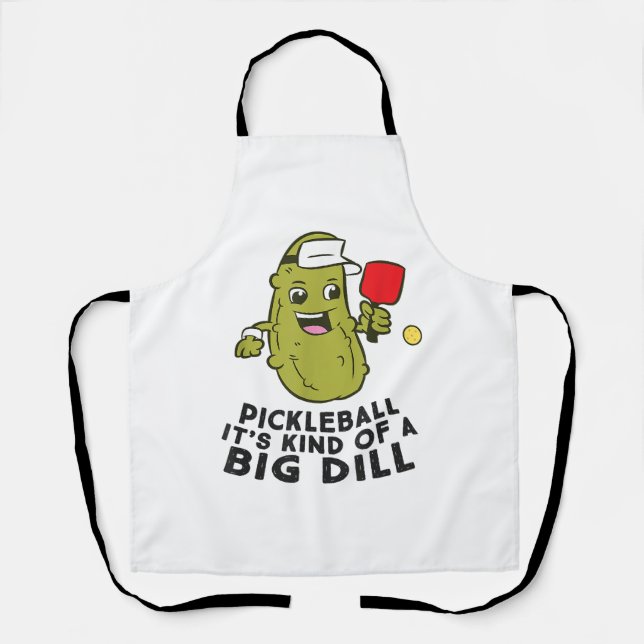 Tablier Pickleball C'est un genre de Big Dill Pickles Pick (Recto)