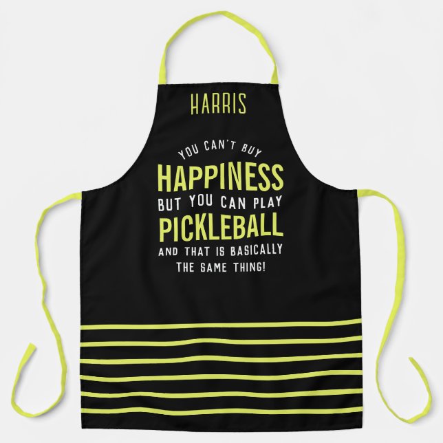 Tablier Pickleball est le bonheur Funny Pickleball cadeau (Recto)