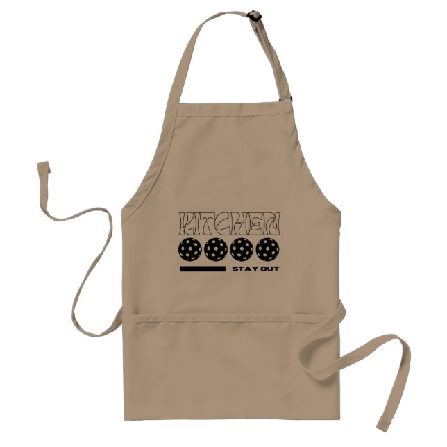 Tablier Pickleball Lover Apron : Restez en dehors de la cu (Devant)