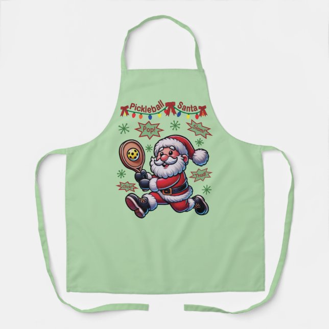 Tablier Pickleball Santa Claus Christmas (Recto)