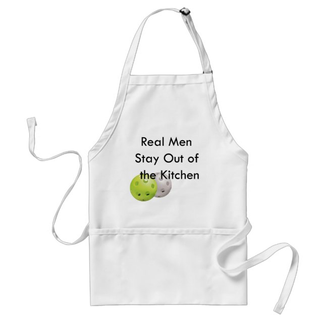 Tablier Pickleball -- séjour hors de la cuisine ! (Devant)